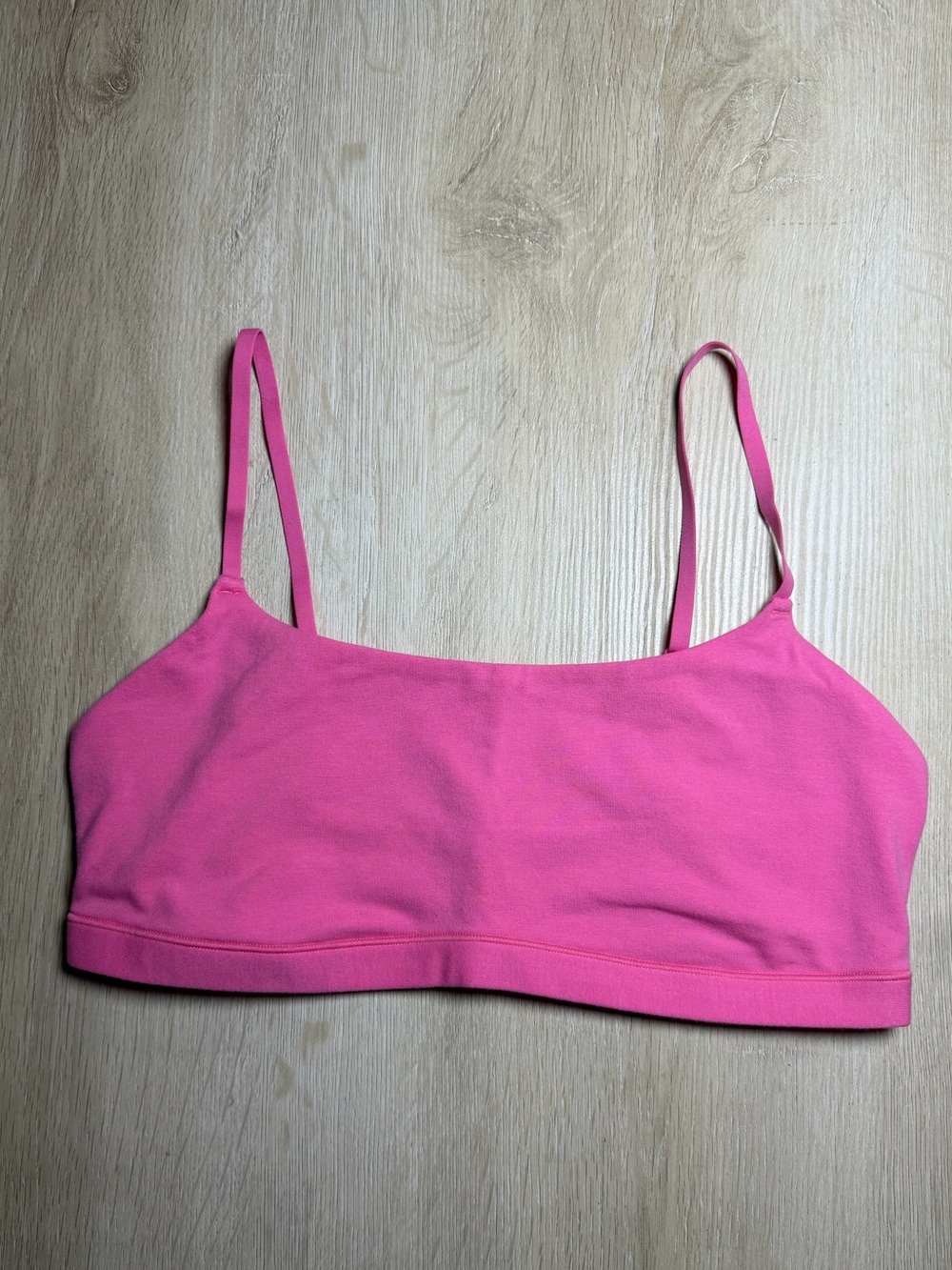 Skims Cotton Jersey Scoop Bralette in Sugar Pink NWT Size Large